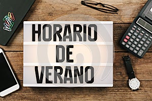 Horario de Verano, Spanish Horario de Verao, Portuguese Daylight