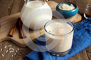 Horchata with cinnamon