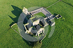 Hore Abbey, a ruined Cistercian monastery near the Rock of Cashel, County Tipperary, Republic of Ireland