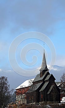 Hore stavkirke stave church near Vang in Norway
