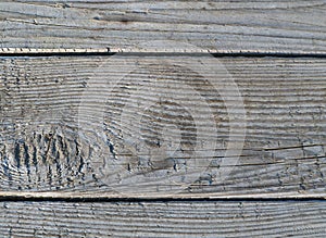 Horisontal beige grey old plank texture - old wood background