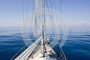 Horizon over the deck