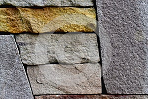 Horizons of bricks stone wall surface, Modern brick wall for pattern and background