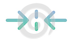 Horizontal Arrows Exchange Data Transfer Icon, vector design Generative AI