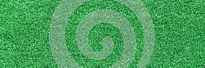 horizontal artificial green grass for pattern and background