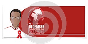 Horizontal banner for World AIDS Day