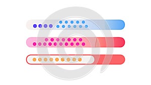Horizontal Bar Charts for Progress and Data Visualization, vector design Generative AI