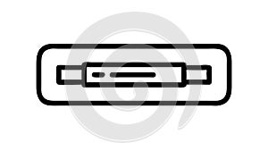 Horizontal Bar Icon, Progress Indicator, Status Loading Symbol, vector design Generative AI