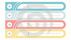 Horizontal Bar Infographic Template for Data Presentation, vector design Generative AI