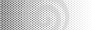 horizontal black halftone of airplane design for pattern and background