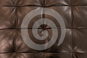 Horizontal Brown Upholstery Leather Pattern Background