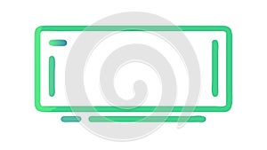 Horizontal Button Bar Icon: User Interface Element for Navigation, vector design Generative AI