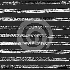 Horizontal charcoal lines. Vector hand-crafted black texture