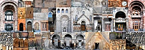 Horizontal collage architecture of Armenia photo