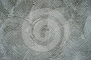 Horizontal concentric overlapping circles abstract background pattern