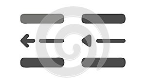 Horizontal Control Sliders. Adjustment, Settings, and User Interface. vector design Generative AI