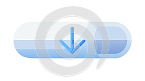 Horizontal Download Progress: User Interface Indicator, vector design Generative AI