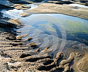 Horizontal dramatic sand full gallop landscape