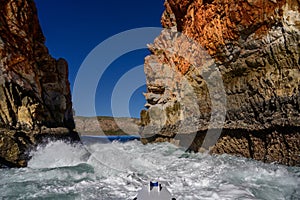 Horizontal Falls - tidal changes in the Kimberleys