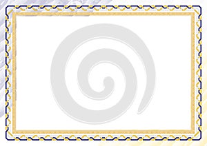 Horizontal frame and border with Buryatia flag