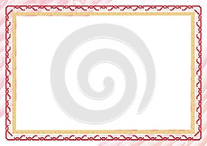 Horizontal frame and border with Denmark flag