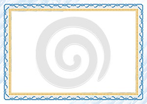 Horizontal frame and border with Guatemala flag