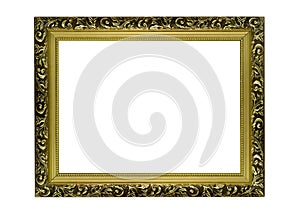 Horizontal golden Frame for picture or portrait