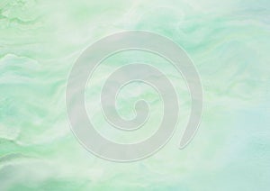 Gradient green watercolor painting textured paper backbround photo