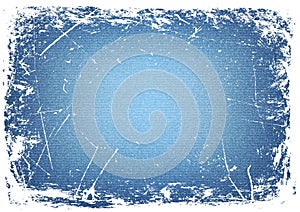 Horizontal grunge denim background