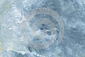 Horizontal lightened slices of blue marble quartz ice background. Cold calm colors icy background ideal for your design