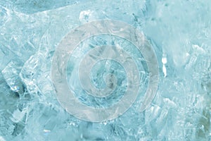 Horizontal lightened slices of blue marble quartz ice background. Cold calm colors icy background ideal for your design