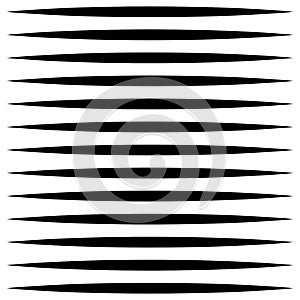 Horizontal lines geometric element. Straight parallel lines, stripes. Horizontal streaks, strips pattern. Linear, lineal