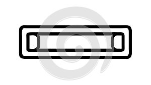 Horizontal Loading Bar Progress Indicator Icon, vector design Generative AI