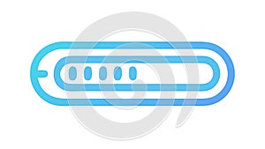 Horizontal Loading Progress Bar Icon Vector Illustration, vector design Generative AI