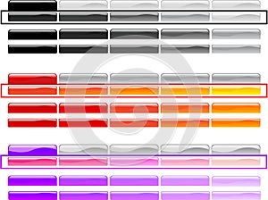 Horizontal Menu Buttons 2