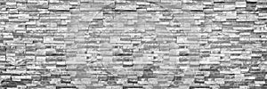 horizontal modern brick wall for pattern and background