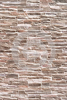 Horizontal modern brick wall for pattern and background.