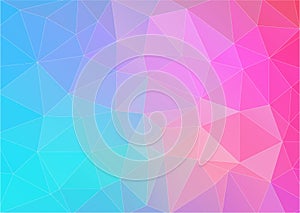 Horizontal multicolor triangle background