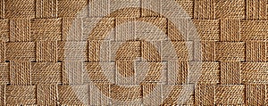 Horizontal natural fibers weaving background