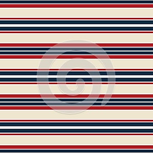 Horizontal navy stripes design