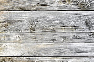 Horizontal old wooden planks background