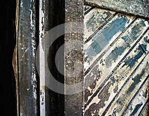 Horizontal opened textured book