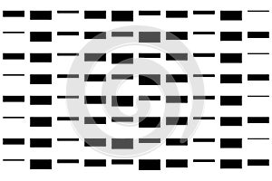 Horizontal of pattern of rectangle of regular pattern. Set 10