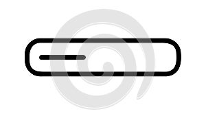 Horizontal Progress Bar Icon for Loading and Status Indicators, vector design Generative AI