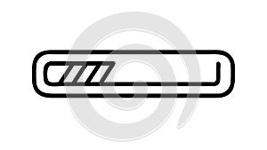 Horizontal Progress Bar, Loading Status Indicator, vector design Generative AI