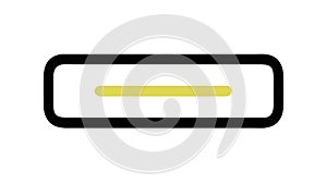 Horizontal Progress Bar Loading Status Indicator, vector design Generative AI