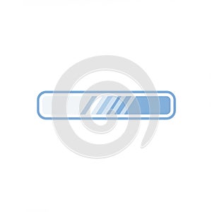 A horizontal progress bar with a rounded rectangular shape on a white background. It