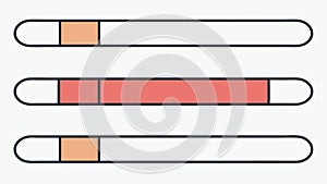 Horizontal Progress Bars, Loading and Status Indicators, vector design Generative AI