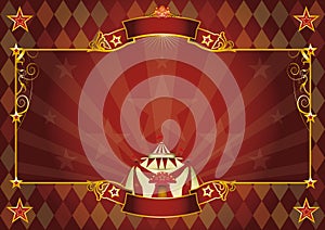 Horizontal rhombus circus background