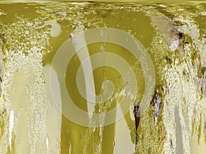 green blends graphic design. clear air bubbles